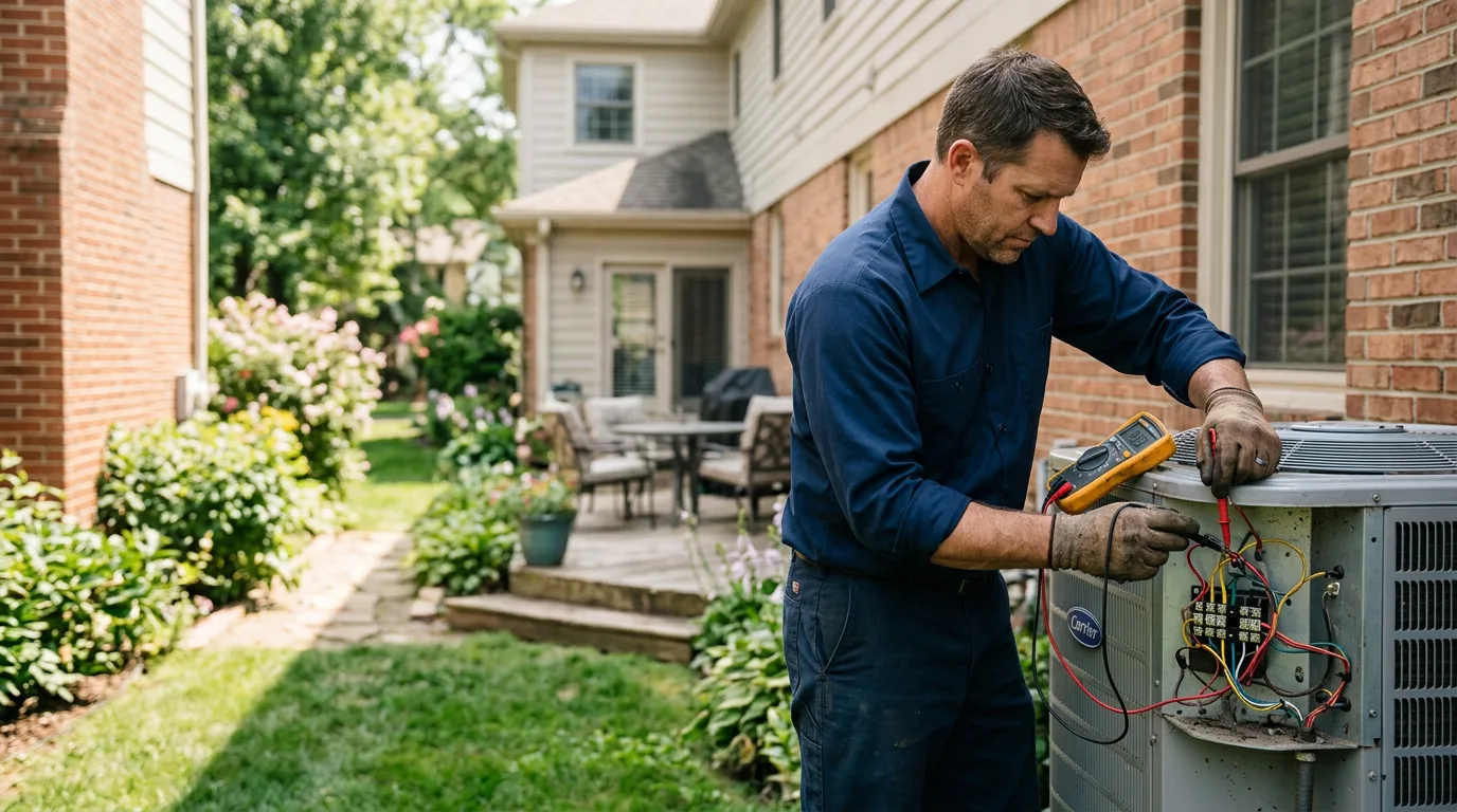HVAC technician working near Gilman City, MO